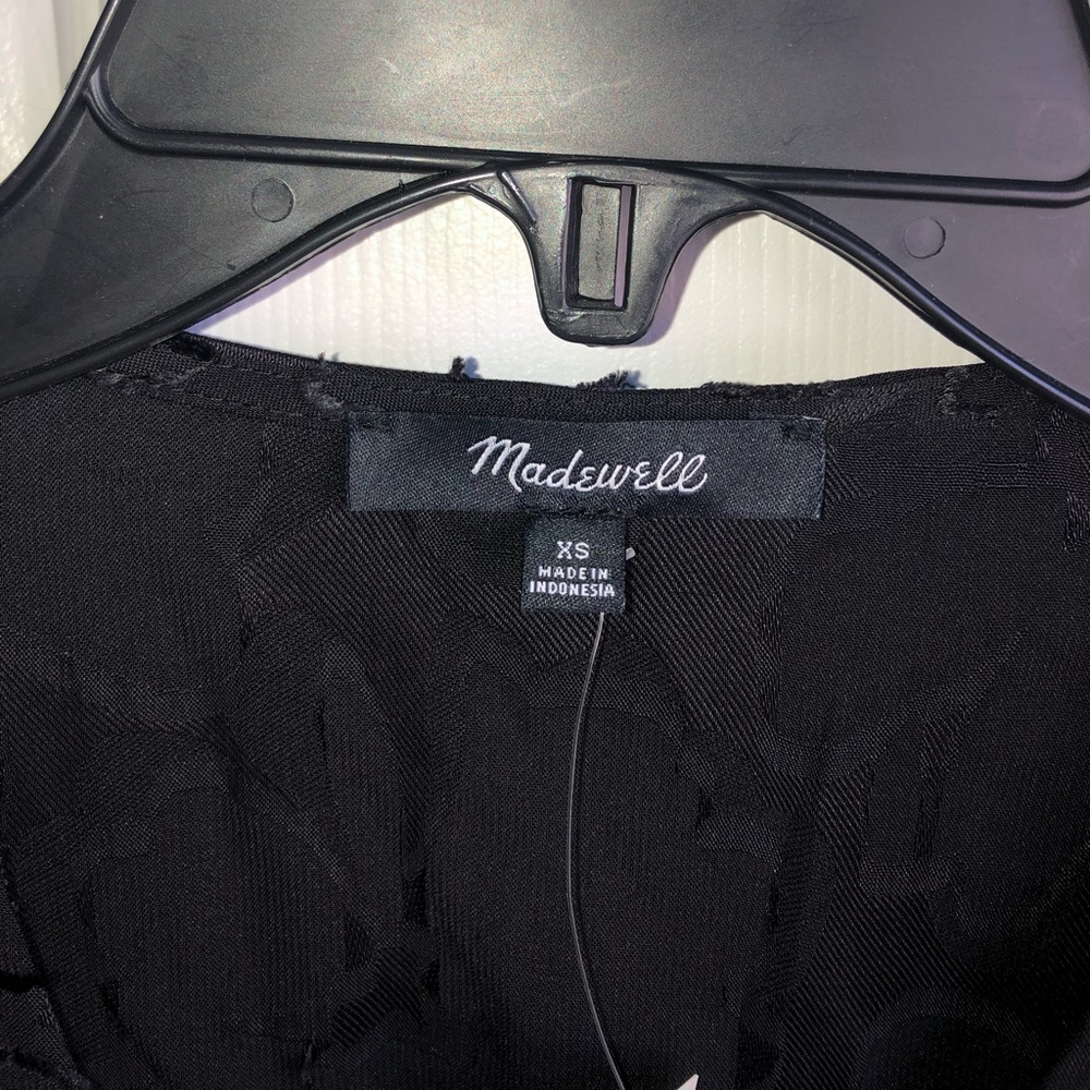 Madewell Floral Jacquard Side-Tie Wrap Top - Picture 2 of 5